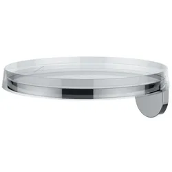LAUFEN Kartell Wandablage H3853330040001 185 x 185 mm, mit Deko Disc in kristallklar