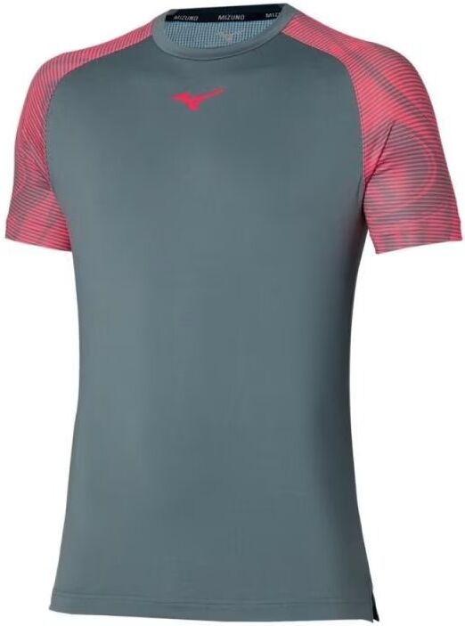 Mizuno Camiseta Charge Shadow Turbulence Manga Corta Gris Gris S Hombre