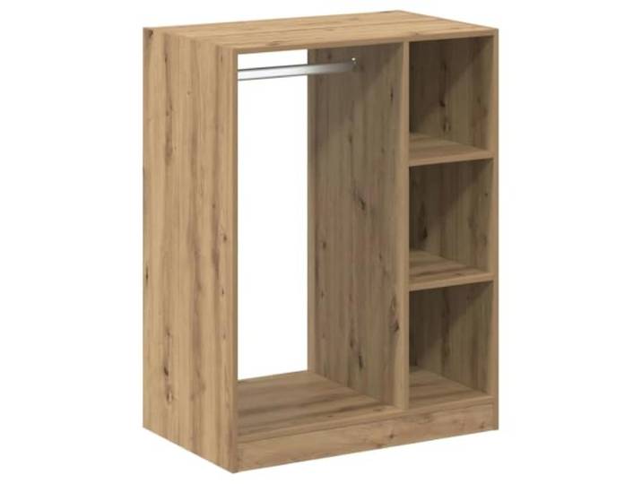 Helloshop26 Moderner Schrank, rechteckig, großer Stauraum, 77 x 48 x 102 cm, aus Holz, Eiche, handwerklich gefertigt, 02_0052519