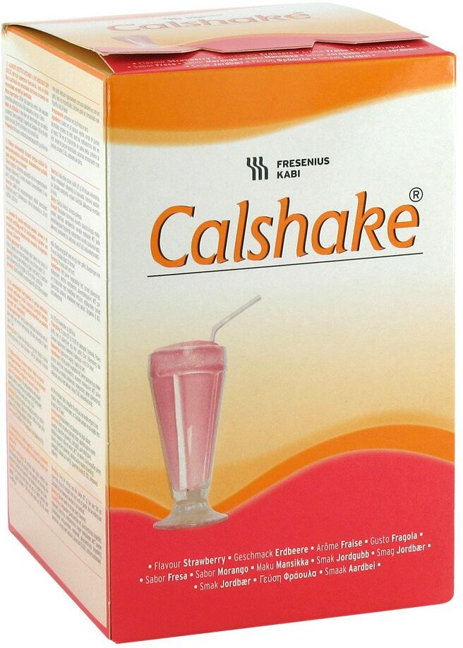 Calshake Erdbeer Beutel Pulver 7X87g