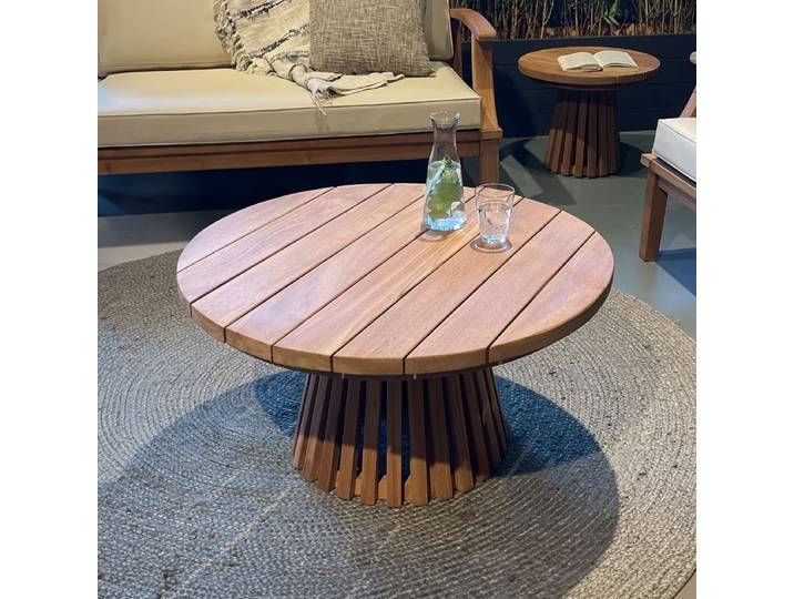 Brix Ronde Salontafel Cindo Teakhout, 80cm - Naturel
