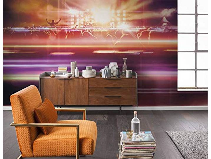 Komar Vlies Fototapete OPEN AIR ROCK, 400 x 250 cm (Breite x Höhe), Tapete, Schlafzimmer, Wohnzimmer, Flur, Design, Dekoration, Wanddeko