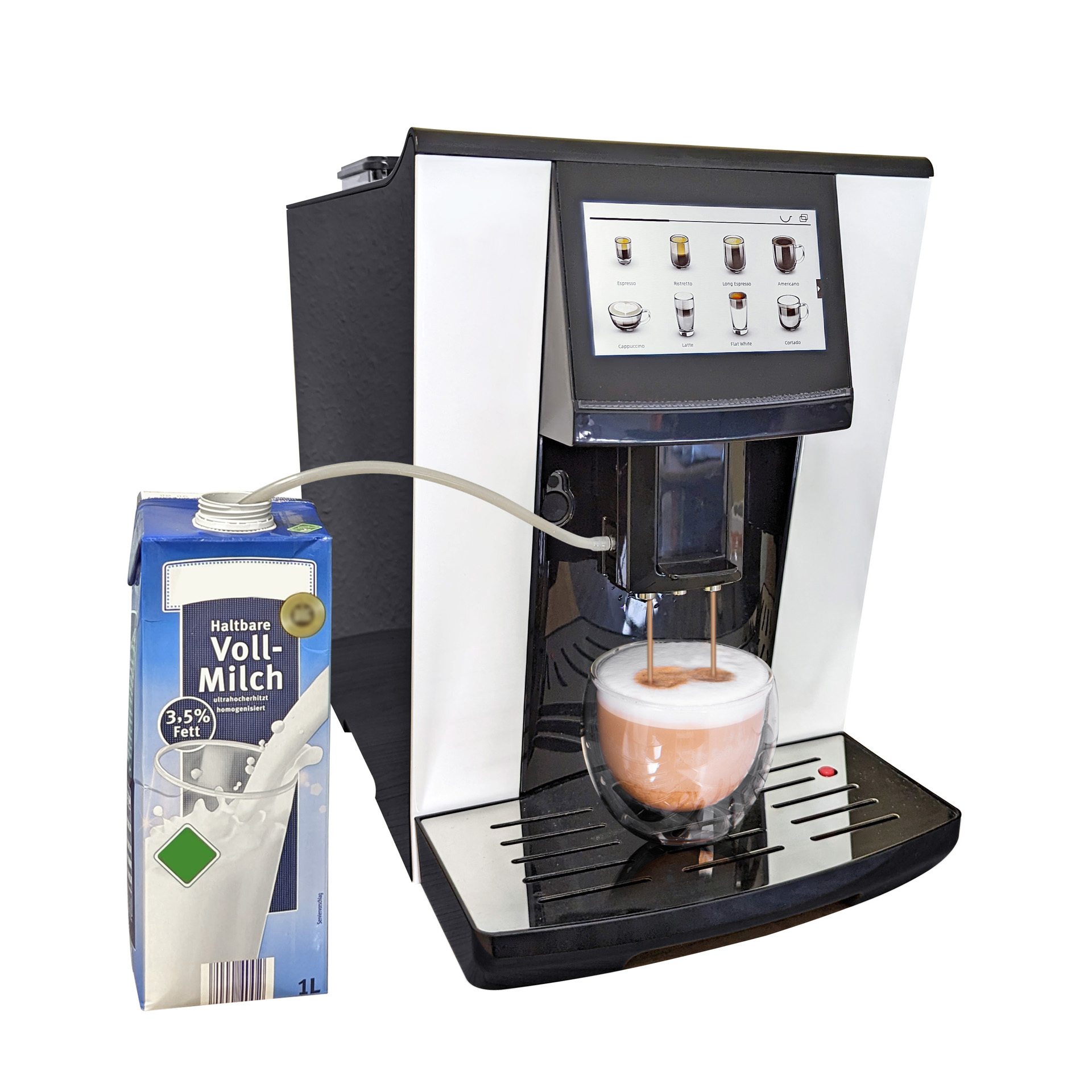 Acopino Emilia Kaffeevollautomat mit One-Touch-Milchsystem - Für perfekten Kaffeegenuss auf Knopfdruck