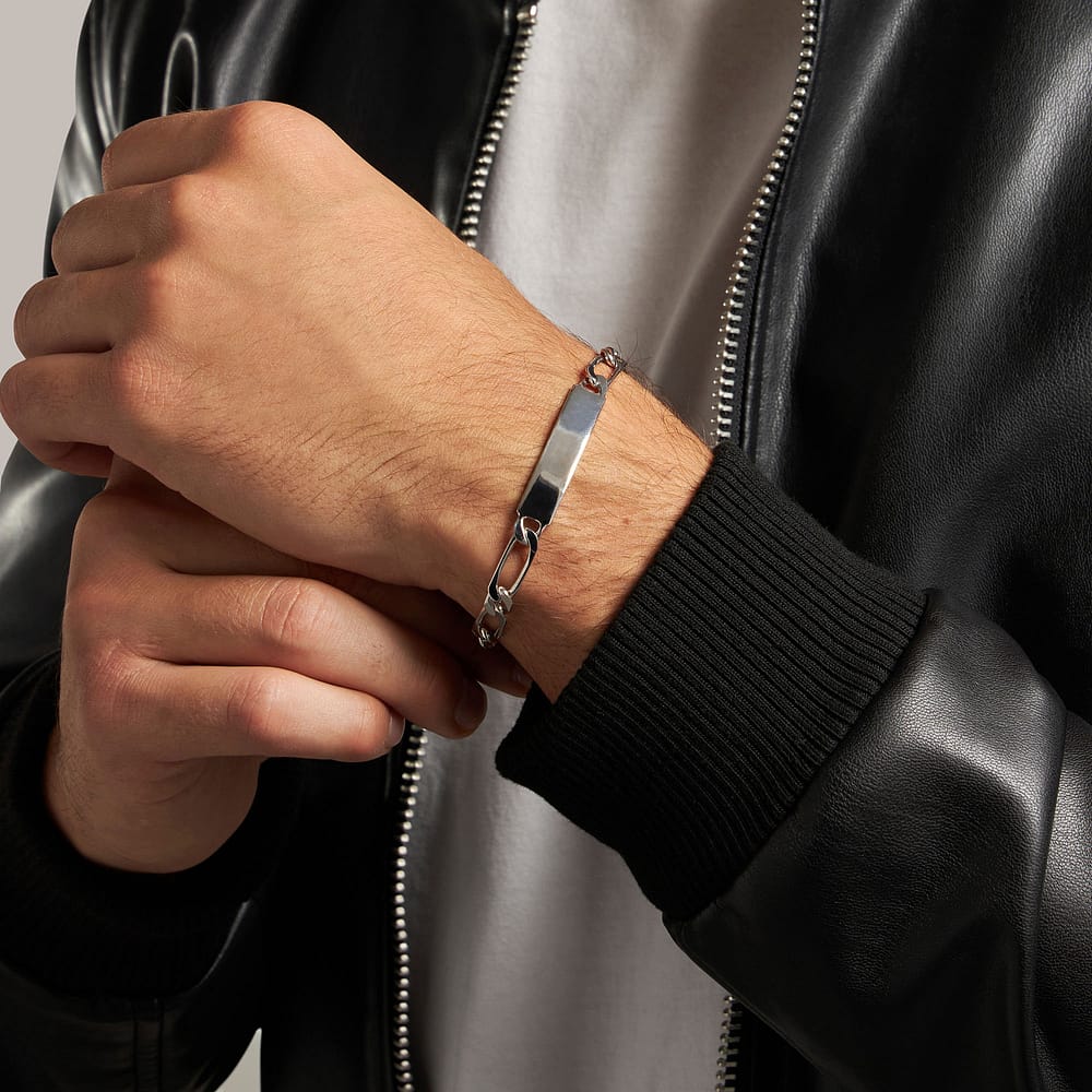Gourmette Cleor En Argent 925/1000 Homme