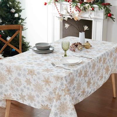 Avanti Linens "Avanti Snowflakes 60"" x 144"" Tablecloth"
