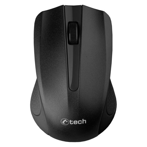 C-Tech WLM-01/Büro/Optisch/1 200 DPI/Drahtloses USB/Schwarz (Kabellos) (WLM-01BK)