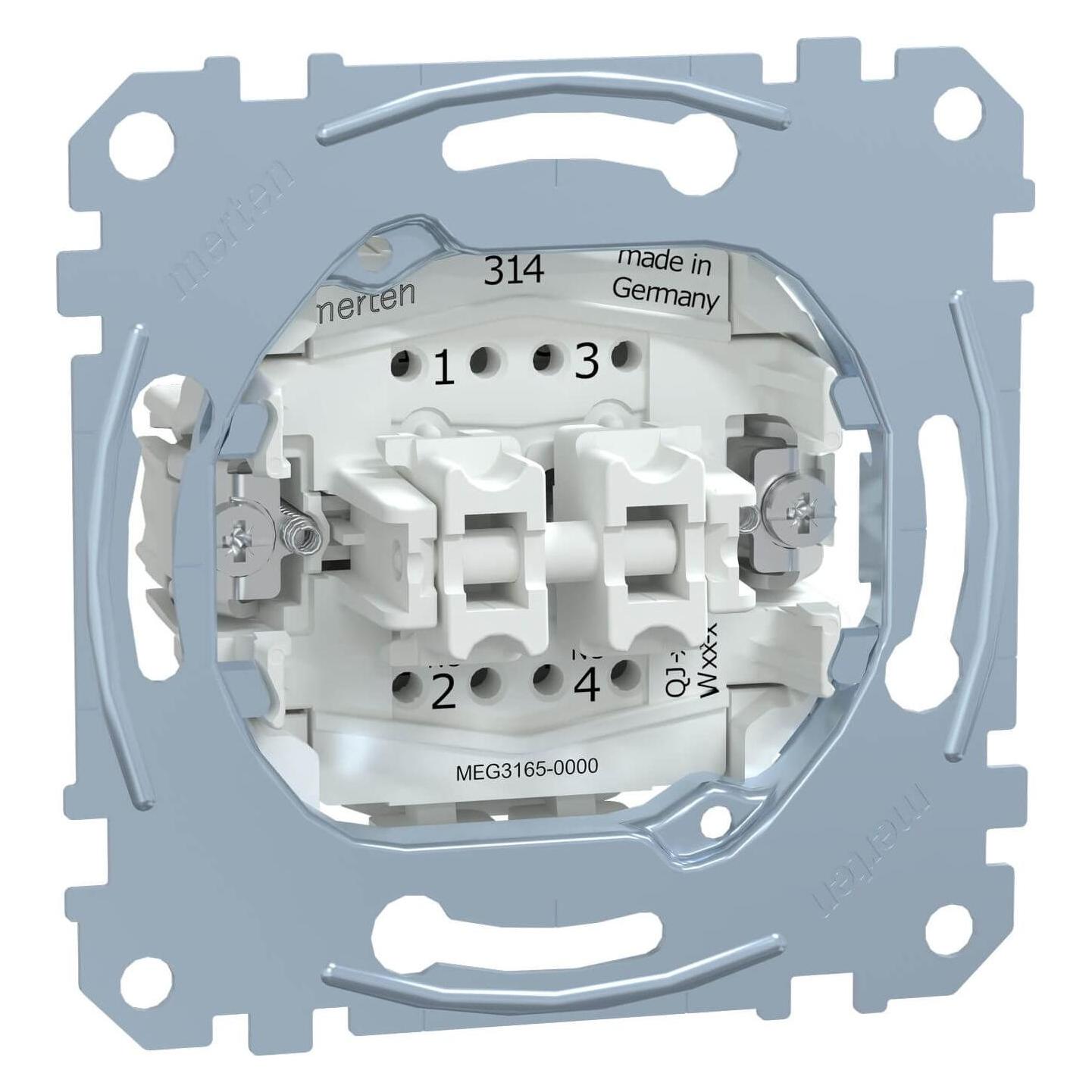 Merten Doppeltaster-Einsatz 2S Orient.Licht 10A MEG3165-0000 (MEG3165-0000)