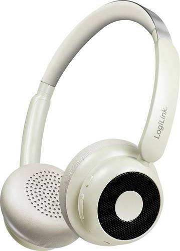 LogiLink BT0072S Over Ear Kopfhörer Bluetooth Creme