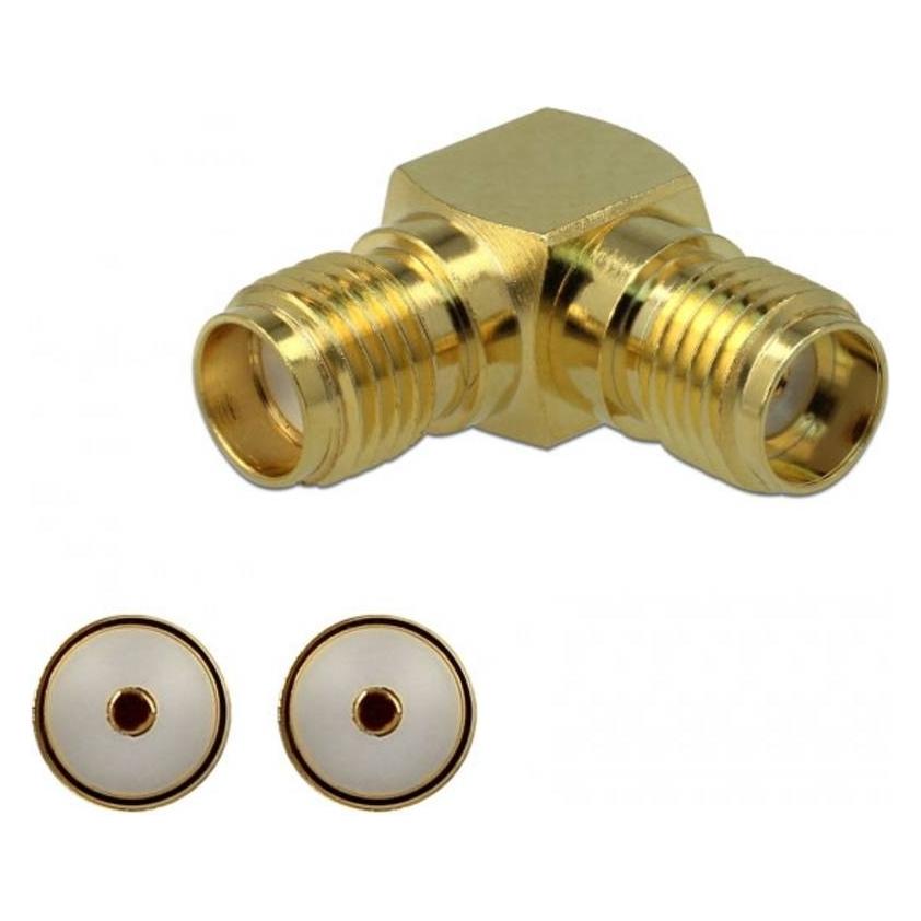 Delock RF-Adapter SMA (W) gewinkelt bis SMA (W) (89964)