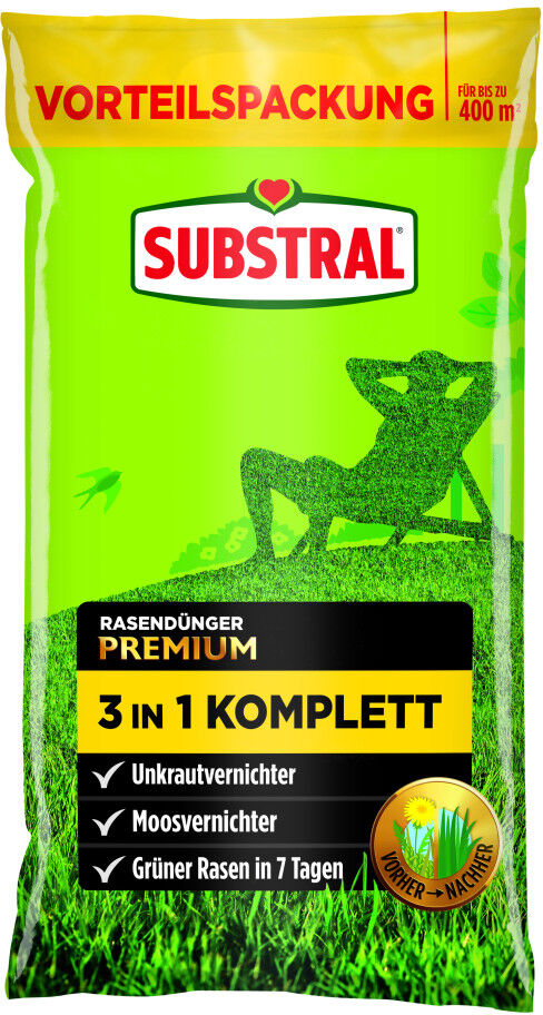Substral Rasendünger Premium 3in1 Komplett 400 m²