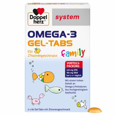 Queisser Pharma GmbH & Co. KG DOPPELHERZ Omega-3 Gel-Tabs family system 120 St 16849708