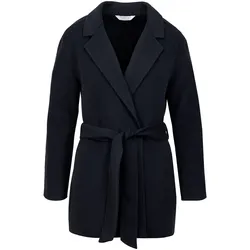 Tchibo - Kurzer Wollmantel mit Cashmere - Damen - Gr. 46 - dunkelblau