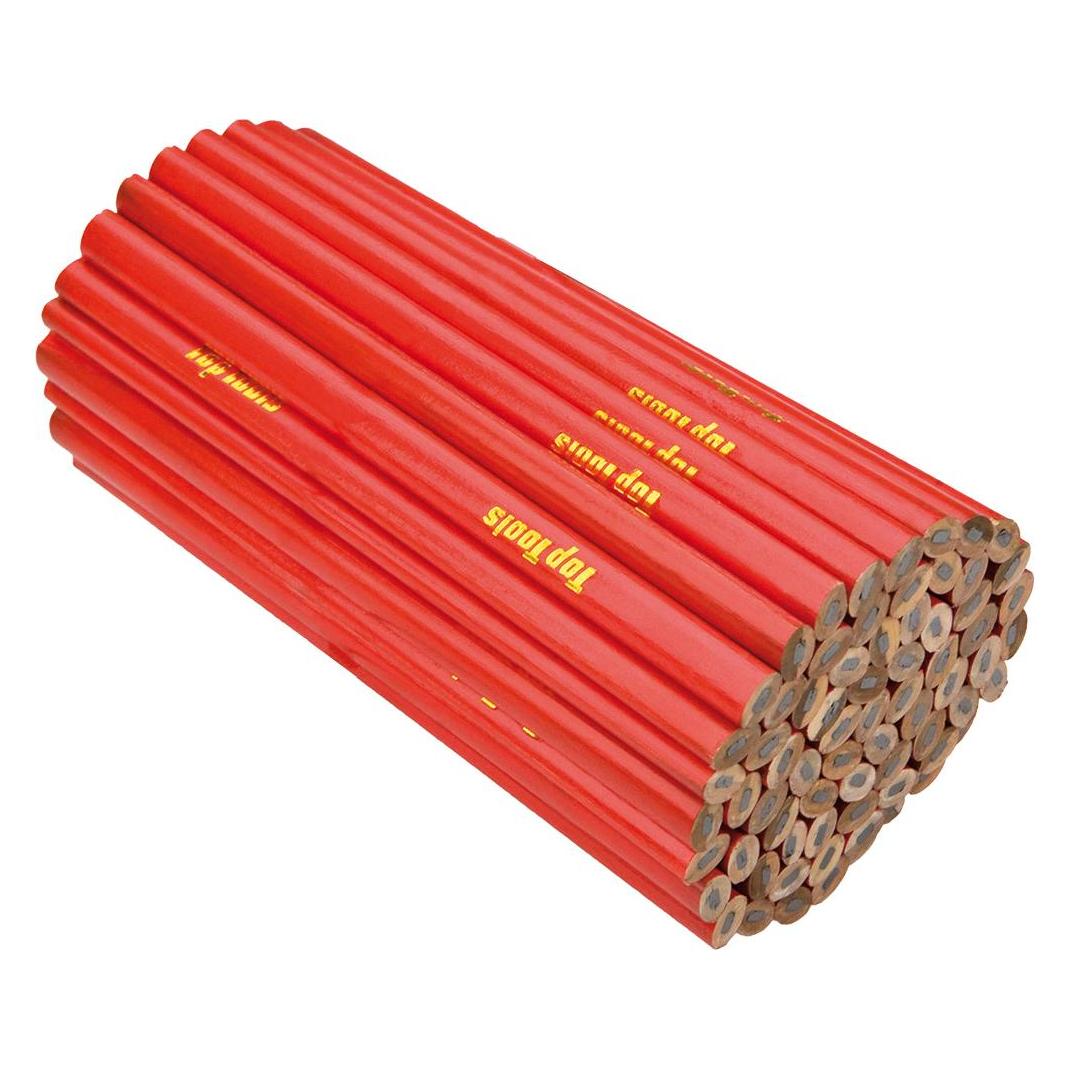 TOP Werkzeuge Zimmermannsbleistift HB 180mm 72-tlg. 14A872 (HB, 72x) (7100-72)