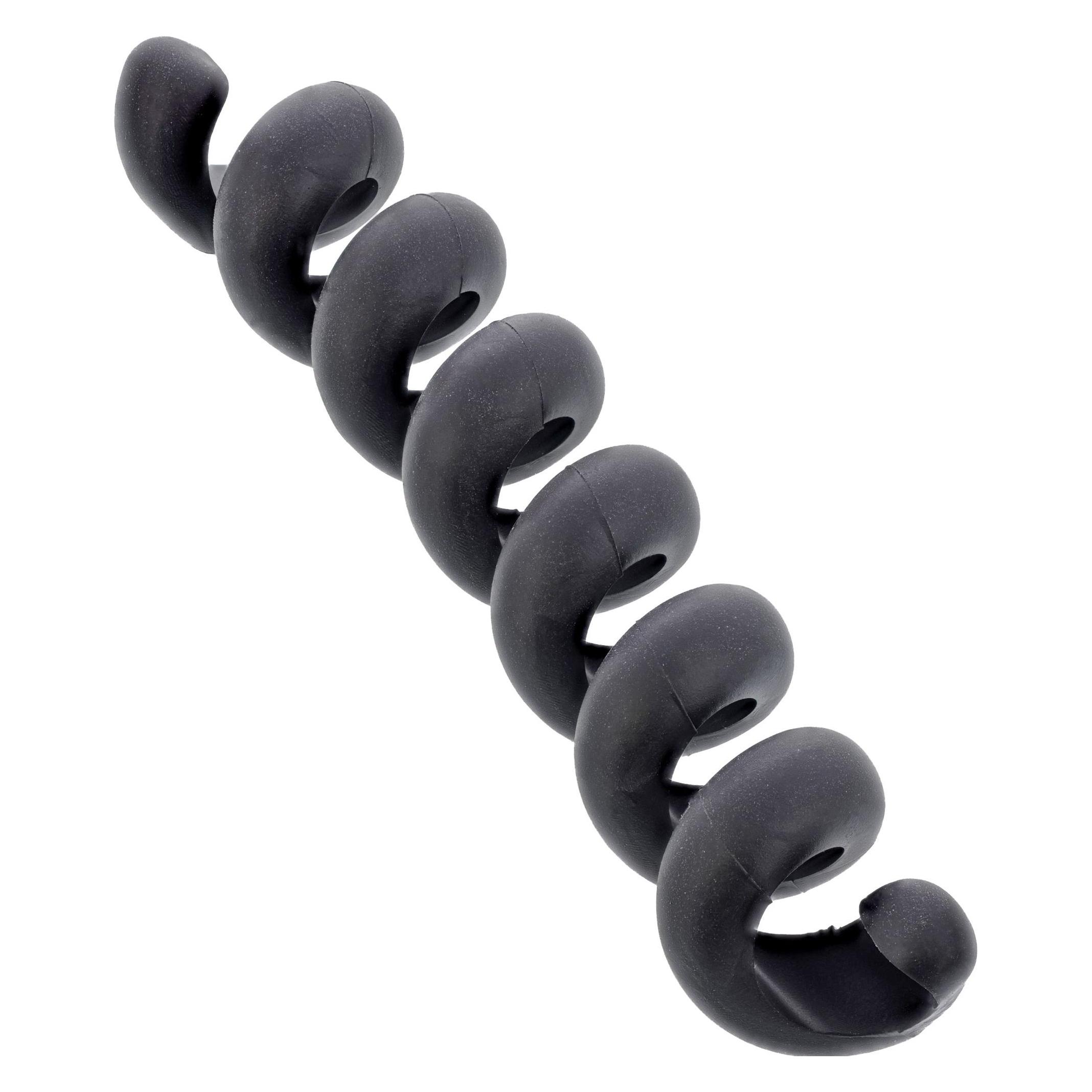 InLine 5er Pack Kabelspirale, Kabelmanager 1-fach, 100x16mm, schwarz (100 mm, 5 Stk.) (59972D)