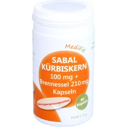 Sabal-Kürbiskern 100mg + Brennnessel 210mg Kapseln 60 ST