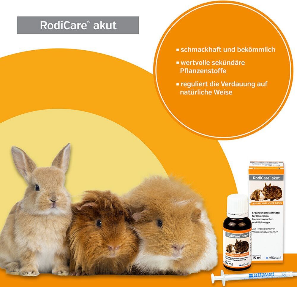 Rodicare Akut flü.f.Kaninchen/Kleinnager/Meerschw. 15 ml Flüssigkeit