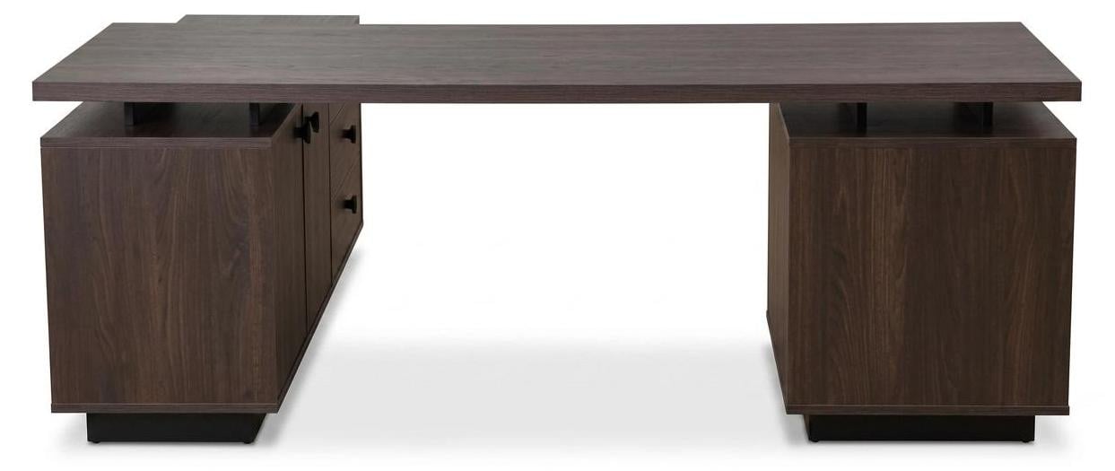 JVmoebel Schrijfbureau voor volwassenen, Bruin, Breedte: 160 cm, Diepte: 75 cm, Hoogte: 160 cm