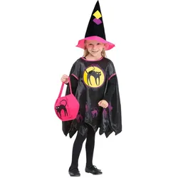 Kinderponcho "Halloweenkatze"