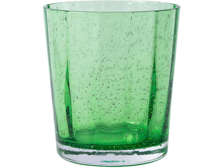 Trinkglas Bubble grün Glas H 8.3 cm 0.3 l