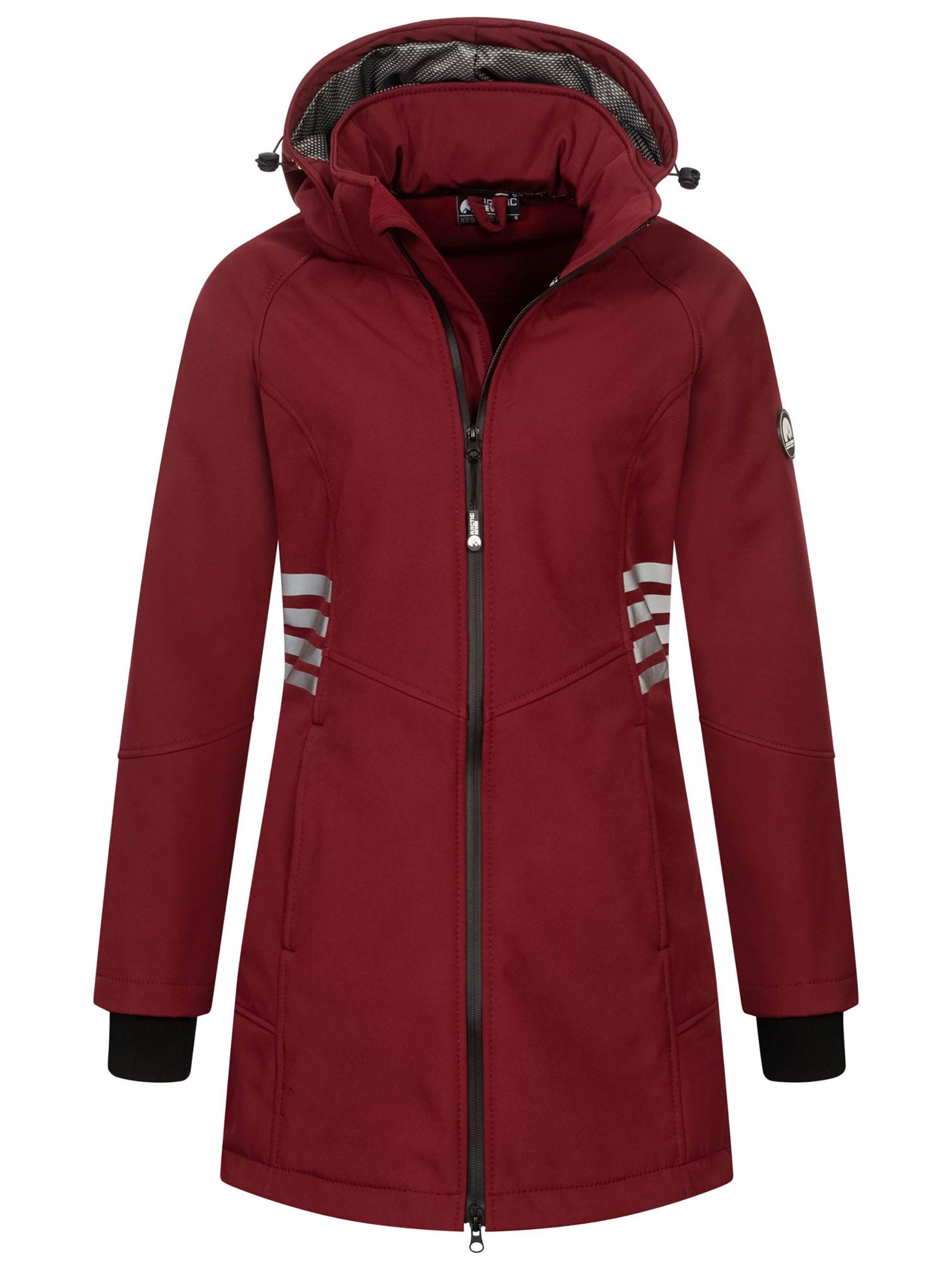 Arctic Seven Damen Softshell Jacke AS-305 – lang, wind- & wasserabweisend, reflektierend