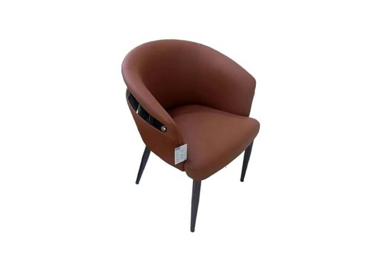 OUTIFUOTPP Esszimmerstühle im italienischen Stil for den Heimgebrauch, leichte Luxus-Rückenlehnen, Besprechungshocker, Hotelrestaurantstühle(Light Brown)