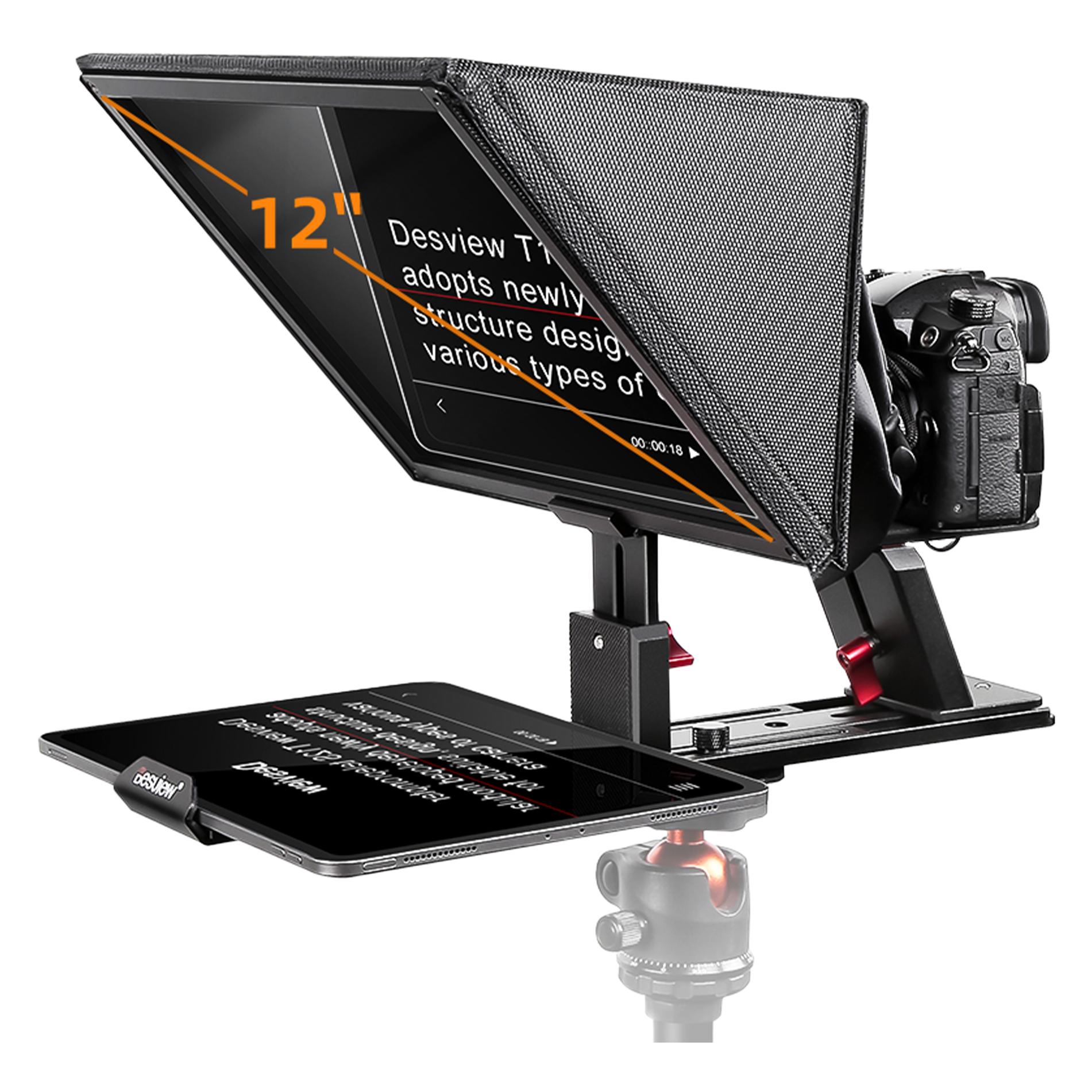 Rollei Desview T12S - Teleprompter für 12,9" Smartphones & Tablets (Teleprompter) (28653)