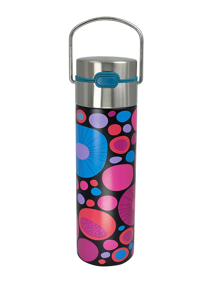 Eigenart Edelstahl-Teeflasche "Leeza - Cheerful" in Pink/ Blau - 500 ml - onesize