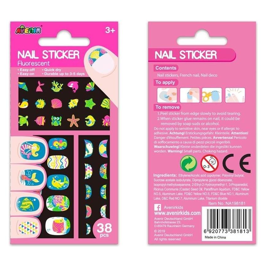 Avenir Fluo Nagelsticker - Unterwasser 38 Stk. (38 Sticker) (49947617)