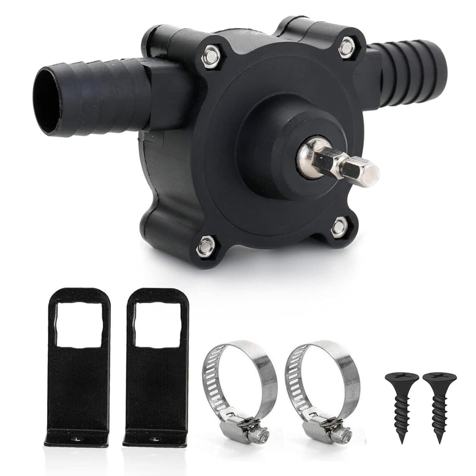 Mormark 19mm boorpomp voor water, olie en diesel, geschikt voor accuschroefmachines
