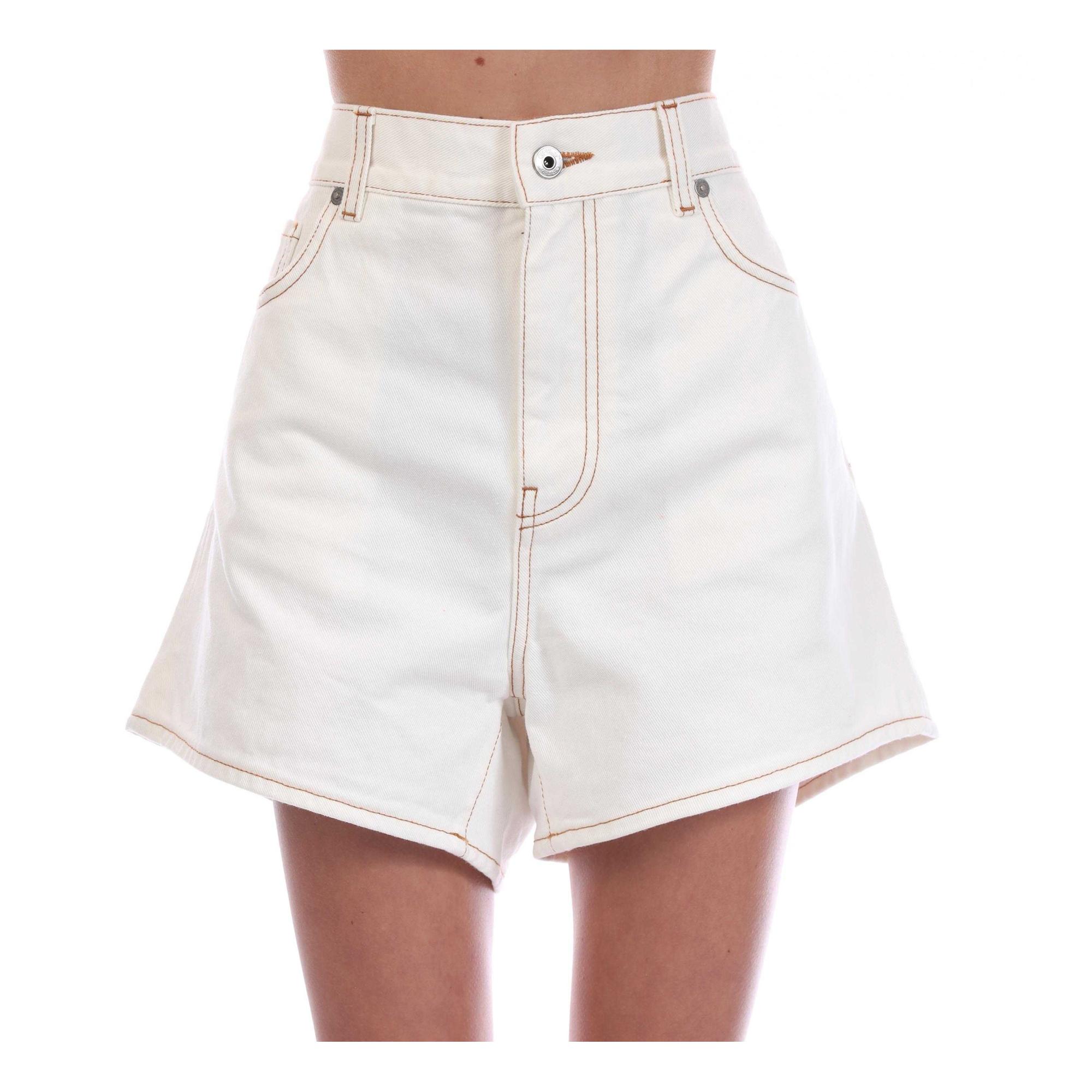 Off White Dames/Dames Denim Shorts (Wit)