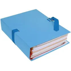 EXACOMPTA 10er-Pack Dokumentenmappe »Papier toillé« blau, 24x32 cm