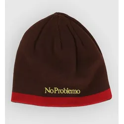 No Problemo Np Stripe Reversible Beanie brown Gr. Uni