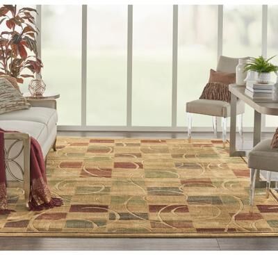 Nourison Expressions Geometric Abstract Cubist Area Rug