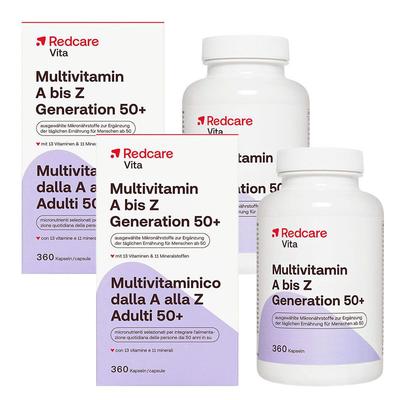 Redcare Vita Multivitamin A bis Z Generation 50+ x2 2x360 St Kapseln