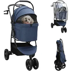 vidaXL Olhono (3 Räder) (Hund, Katze, Faltbar), Tiertransport
