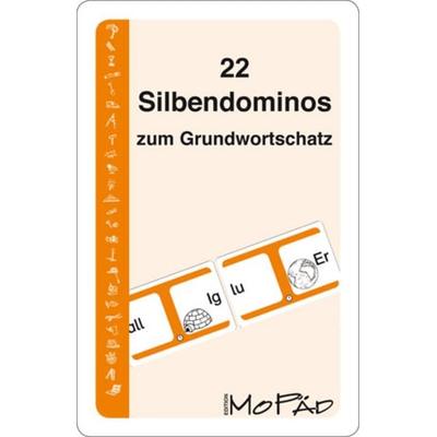 22 Silbendominos zum Grundwortschatz, Game von Angelika Lange,Jürgen Lange, Persen Verlag in der AAP Lehrerwelt GmbH, 978-3-8344-0305-6