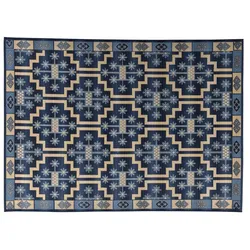 Sansibar Teppich Rantum Beach Mosaik blue 160x230 cm