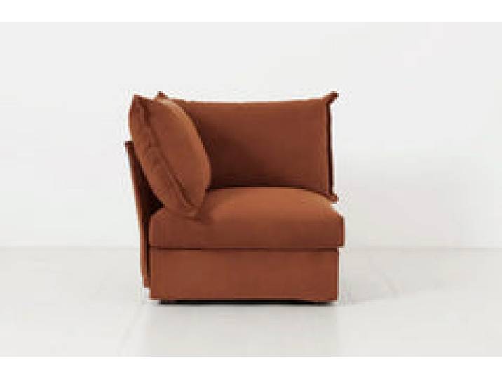 Eckmodul für modulares Sofa Model 06, Umbrabraun