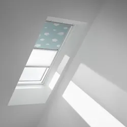 VELUX Verdunkelungs-Rollo Duo DFD C02 4660SWL Kids Blauer Himmel, weiß