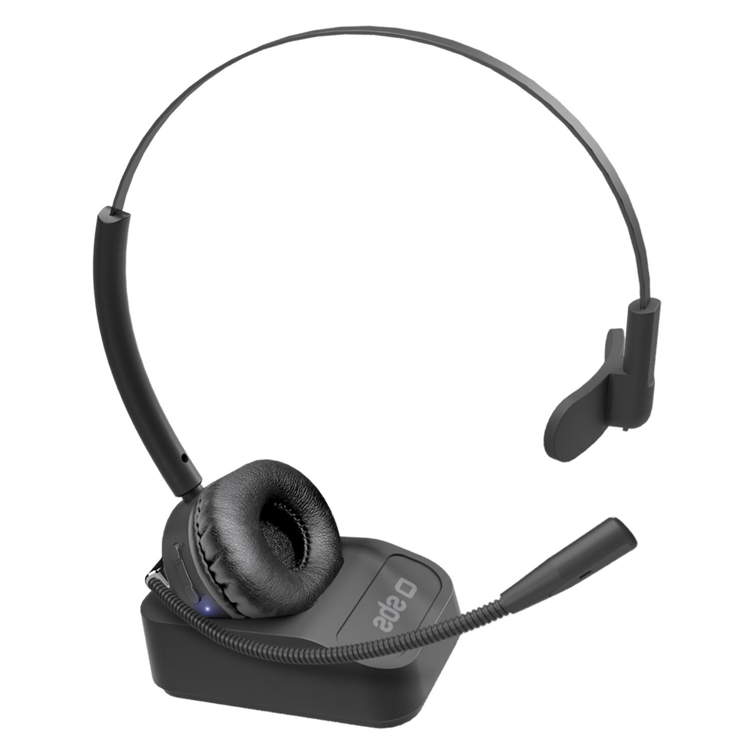 SBS Kabelloses Mono-Headset mit Ladestation (Kabellos, USB-A, USB-C) (TESMMONOHEADBTK)