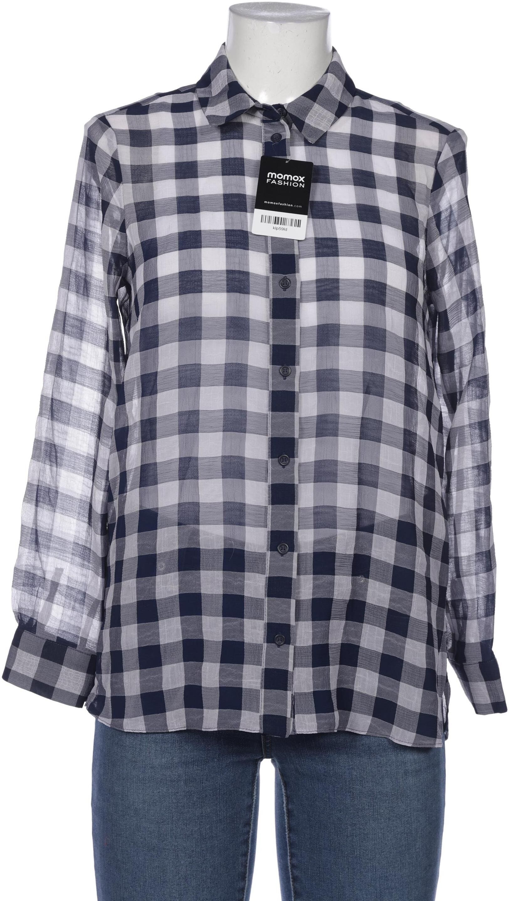 Topshop Damen Bluse, Marineblau, Gr. EU 36, Synthetik - Second Hand