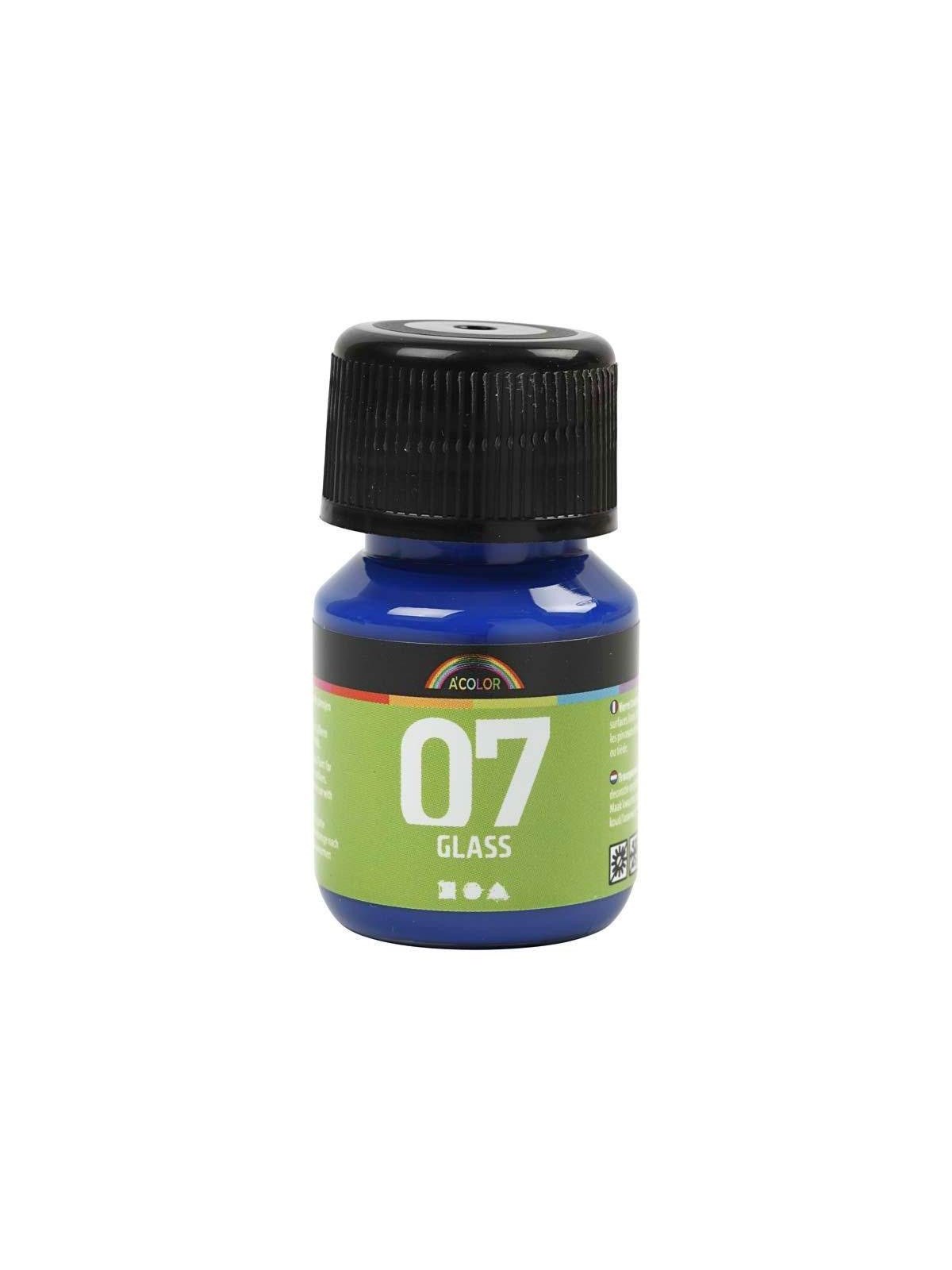 Creativ Company Permanent Glass Paint - Brilliant Blue 30ml
