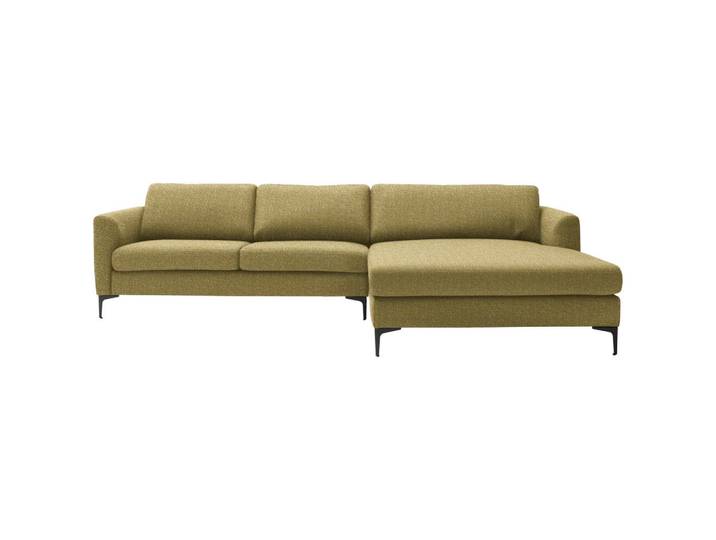 Schöner Wohnen Ecksofa, Currygelb, Metall, Ottomane rechts, L-Form, 310x195 cm, Typenauswahl, Fußauswahl, Lederauswahl, Stoffauswahl, planbar, Armteilvarianten, Hocker erhältlich, individuell planbar, Wohnzimmer, Sofas & Couches, Wohnlandschaften, Ecksofas