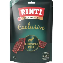 Rinti Singlefleisch Exclusive Snack Hirsch pur 12x50 g