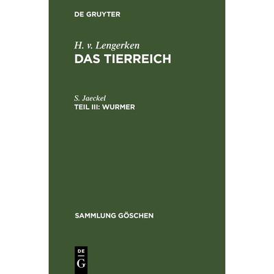 Wurmer, Gebundene Ausgabe von S. Jaeckel, De Gruyter, 978-3-11-230466-2