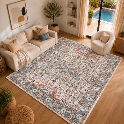 Teppich LIVABLISS "AALBORG", bunt (rot), B:160cm H:12,7mm L:213cm, Polypropylen, Teppiche, Teppich