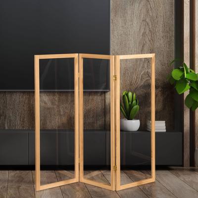 Red Lantern 4 ft. Short Clear Plastic Partition