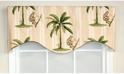 "RLF Home Las Palmas Cornice 50"" Window Valance - Bamboo"