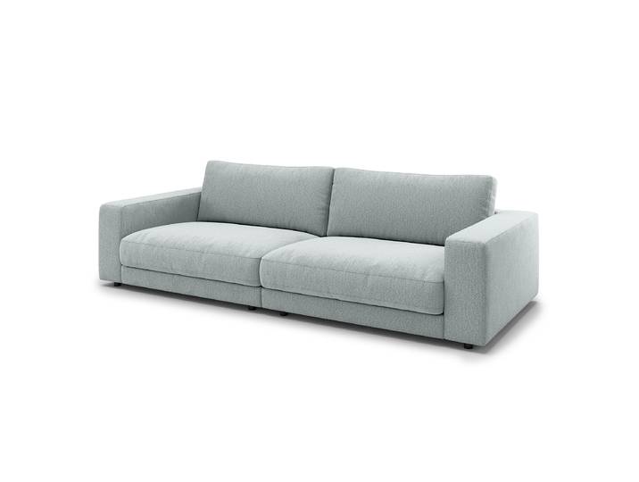 Big-Sofa Blau Webstoff Yehla 290 x 86 x 127cm Modern Polyurethanschaum