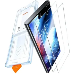 Torras - GlassGo Install Master (2 pack) - Google Pixel 9a - Clear (2 Stk., Google Pixel 9a), Smartphone Schutzfolie, Transparent